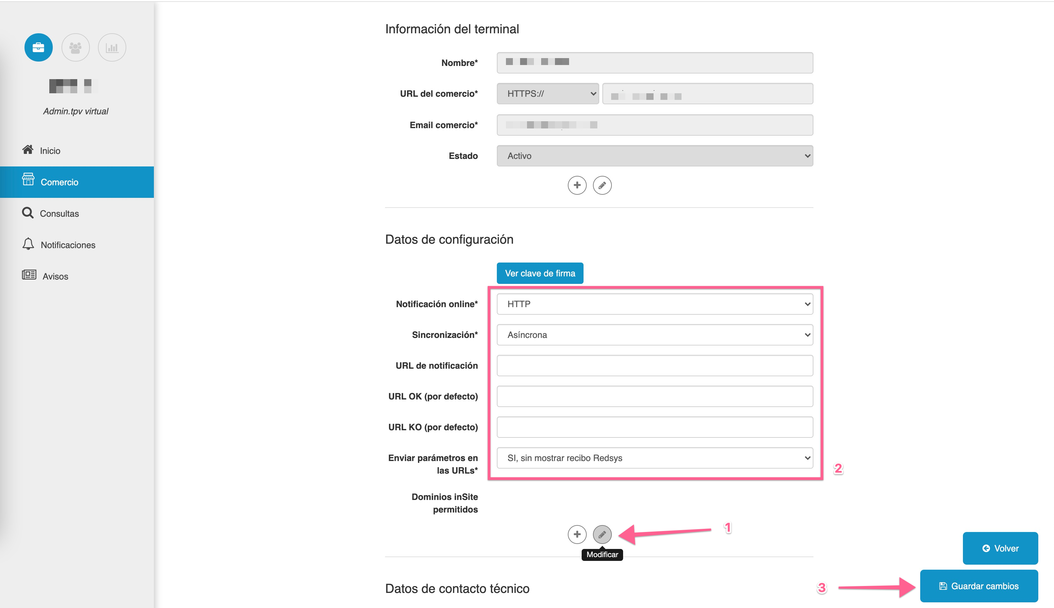 ¿Cómo configurar mi TPV virtual de Redsys? MONEI